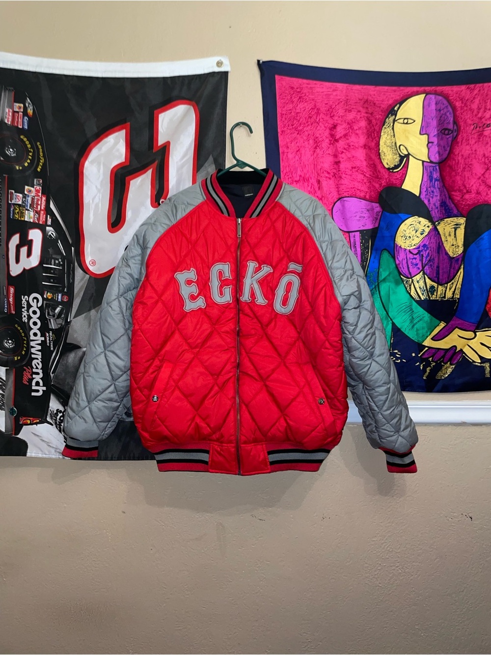 Vintage Ecko reversible bomber jacket